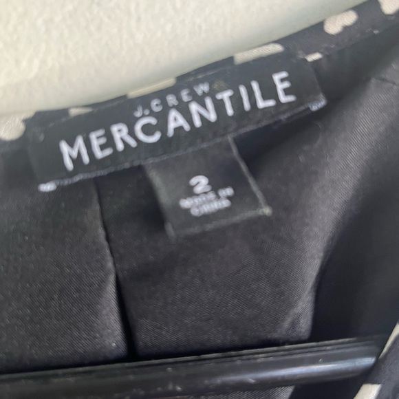 2/$50 J Crew Mercantile Black and White Heart Dress - Picture 7 of 10
